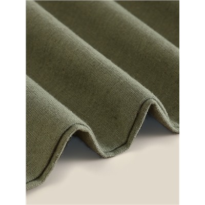 Наволочка SL Home Linen collection, 50×70 см, зелёная, лён 30%, хлопок 70%