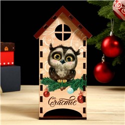 Чайный домик новогодний «Сова», 20×10.5×9.5 см