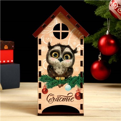 Чайный домик новогодний «Сова», 20×10.5×9.5 см