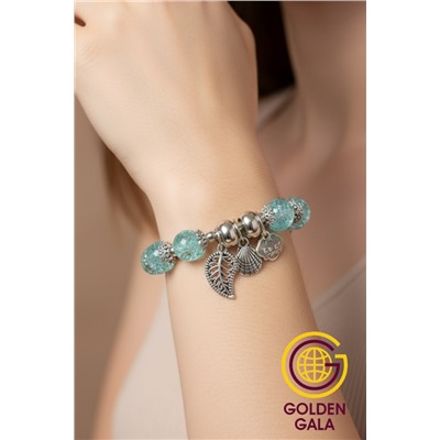 Браслет из натурального Кварца БР12/04 бирюза