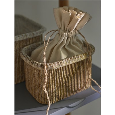 Набор из 4-х корзин для хранения Sustainable collection, бежевый