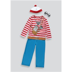 Kids Where's Wally Fancy Dress Costume (4-9yrs)