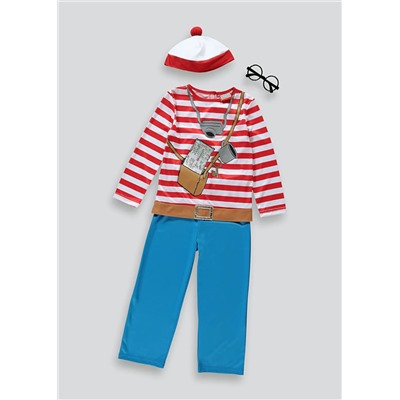 Kids Where's Wally Fancy Dress Costume (4-9yrs)
