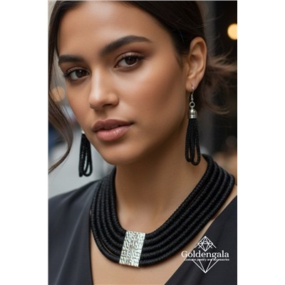 Набор бижутерии колье трансформер и серьги П5/005