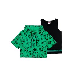 Комплект для девочки: футболка, майка