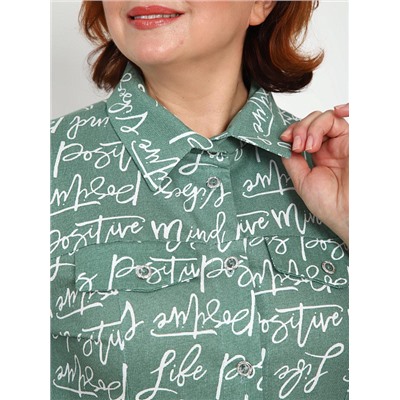 Рубашка Дактиль зелёный ИвК