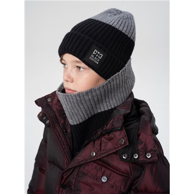 Комплект для мальчика: шапка, снуд