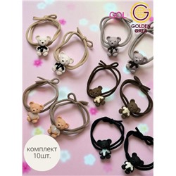 Резинки детские (Мишки) 5 пар Арт 61 Корея