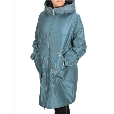 BM-15 GRAY/GREEN Куртка демисезонная женская (100 гр. синтепон)