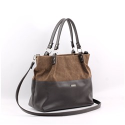 Сумка 185 эко-замша шоколад ФОРМАТ "А4" ХИТ продаж