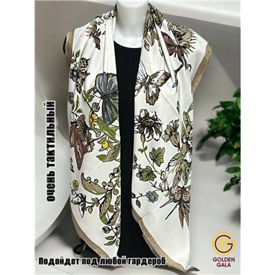 Платок шелковый большой "Парижанка" Арт 2428/35