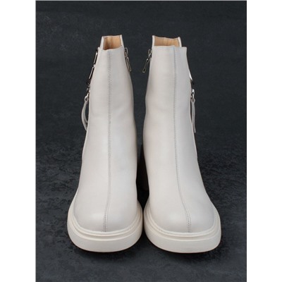 04-M3-L802 BEIGE Ботинки зимние женские (натуральная кожа, натуральный мех)