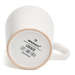 НАБОР КРУЖЕК BRONCO "CHOICE WHITE" 400 МЛ =4 ШТ