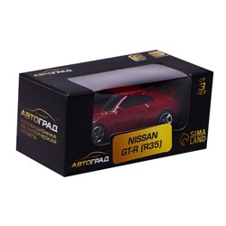 Машина металлическая NISSAN GT-R (R35), 1:64, цвет красный