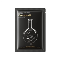 Укрепляющая тканевая маска для лица KISSMWAH Double Black Enzyme Firming Brightening Mask, 25 мл