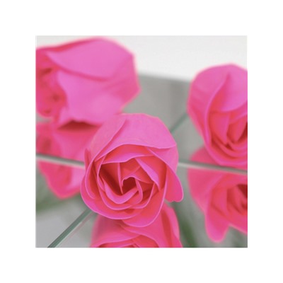 Мыльные розочки, фуксия, набор 3 шт.