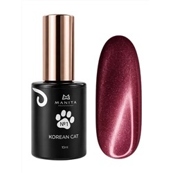 Manita Professional Гель-лак для ногтей с эффектом кошачьего глаза / Korean Cat №01, 10 мл