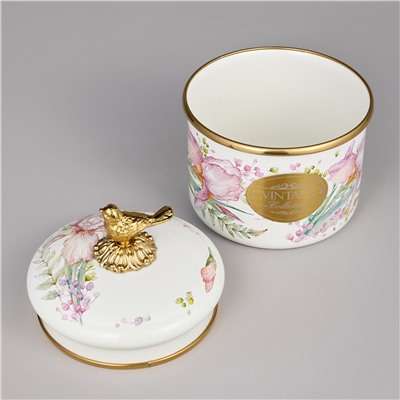 БАНКА ДЛЯ СЫПУЧИХ ПРОДУКТОВ AGNESS, СЕРИЯ IRISES, 12 Х 9СМ / 1,0Л