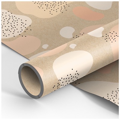 Бумага упаковочная крафт 70*100см MESHU Beauty background 70г/м2 К100_41058/Россия