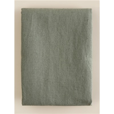 Наволочка SL Home Linen collection, 50×70 см, зелёная, лён 30%, хлопок 70%