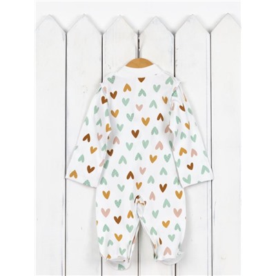 Комбинезон детский Baby Boom К332/10008-И(Н) Сердечки на сахаре я733