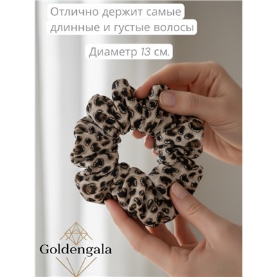 Резинка для волос объемная леопардовая Арт:Р17А/004