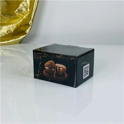 232-018 Набор солонок на подставке ВИНТАЖ в под.уп.(х48)Фарфор