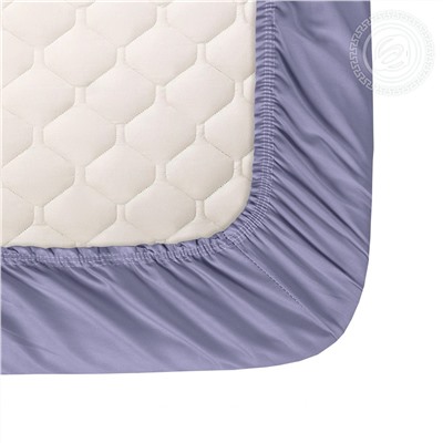 Простыня на резинке из сатина Фиолетовый Арт Дизайн