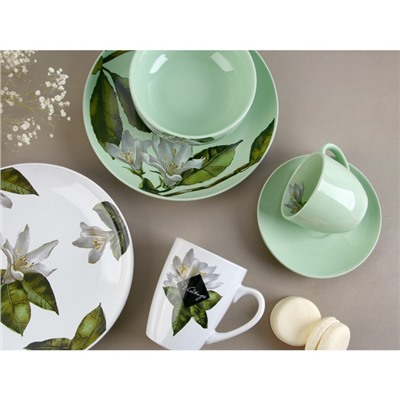Тарелка керамическая Lemon flowers, 22.5 см, Dolce Ceramo