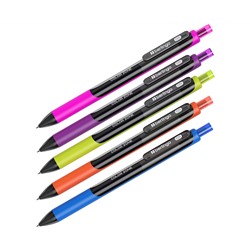 Ручка гелевая автоматическая Berlingo "Color Zone gel" черная, 0,5мм, грип
