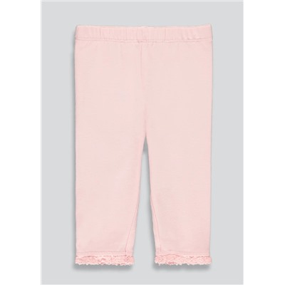 Girls Lace Trim Leggings (Tiny Baby-23mths)