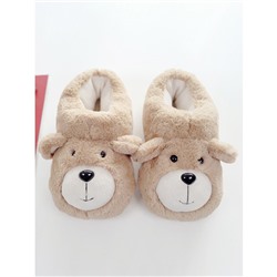 Тапочки «Песики» бежевые