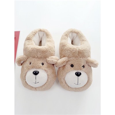 Тапочки «Песики» бежевые