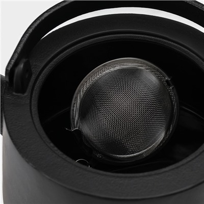 Чайник Magma «Сайгон», 1.1 л, чугун, с ситом, с эмалированным покрытием внутри, индукция, чугун, чёрный