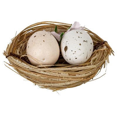 GAEM Набор из 6-ти изделий декоративных "Гнездо пасхальное" (6*3), L16,5 W11,5 H3 см