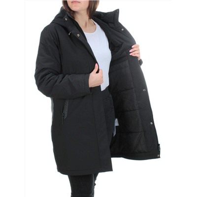 22223 BLACK Куртка демисезонная женская (120 гр. синтепон)