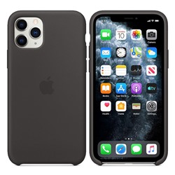 Силиконовый чехол для iPhone 11 Pro черный