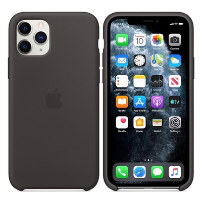 Силиконовый чехол для iPhone 11 Pro черный