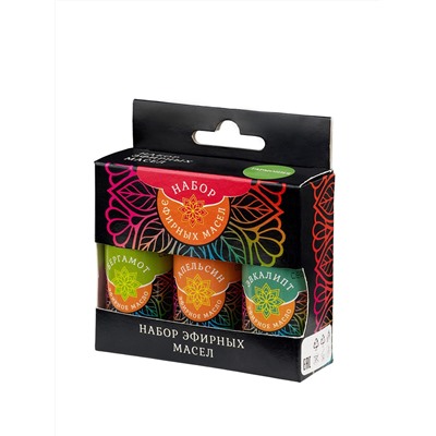 Набор масел эфирных "Гармония" (эвкалипт, апельсин, бергамот), 3х15мл
