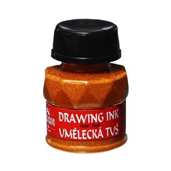 Тушь для письма и рисования художественная, 20 мл, Koh-I-Noor, цвет золотой