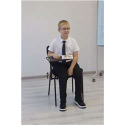 Стул SHT-S85М-RD с пюпитром
                        черный / черный муар