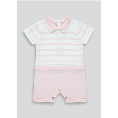 Girls Knitted Romper (Tiny Baby-23mths)
