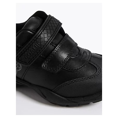 Kids’ Leather Riptape School Shoes (8 Small - 1.5 Large)