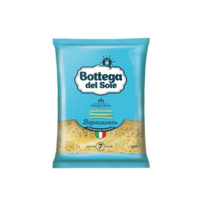 «Bottega del Sole», макаронные изделия «Вермишель», 400 г