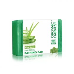 Мыло для ванной Алоэ вера (125 г), Aloe Vera Luxurious Bathing Bar, произв. Organic Harvest