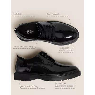 Kids' Leather Freshfeet™ School Shoes (13 Small - 7 Large)