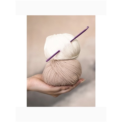 Крючок для вязания, d=2.5 мм, 15 см, МИКС