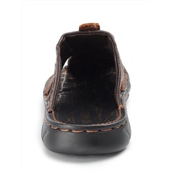 P2322-10 BROWN Тапочки мужские (натуральная кожа)