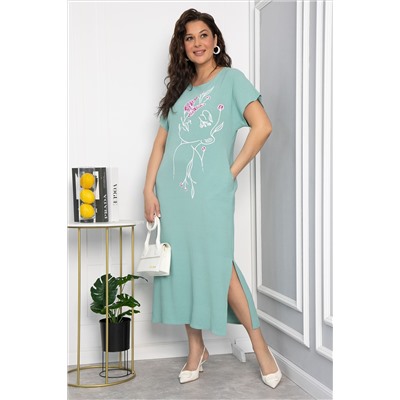 Платье Загадка (олива) П13706-8М