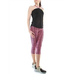 1181 BLACK/PINK Спортивный костюм для фитнеса женский (90% вискоза, 10% лайкра)